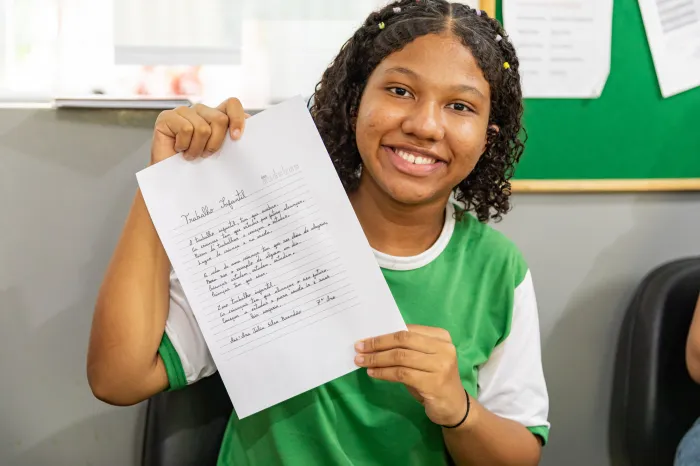 Aluna da zona rural de Cuiabá vence concurso estudantil do Ministério Público do Trabalho