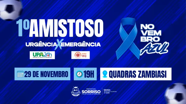 1º Amistoso Novembro Azul reúne profissionais da UPA x SAMU