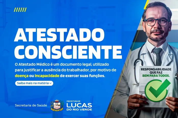 Prefeitura lança ação para conscientizar sobre a responsabilidade no uso de atestados médicos