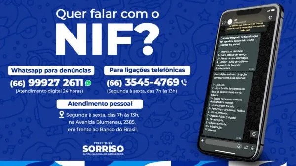 NIF orienta proprietários sobre regularização de obras notificadas em Sorriso
